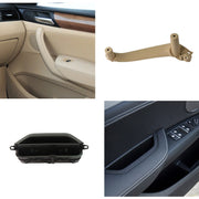 Car Rear Left Inside Doors Handle Pull Trim Cover 5141 7394 519-1 for BMW X3 X4, Left Driving (Beige)