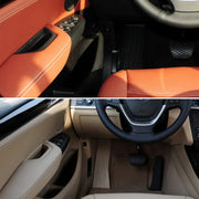 Car Rear Left Inside Doors Handle Pull Trim Cover 5141 7394 519-1 for BMW X3 X4, Left Driving (Beige)