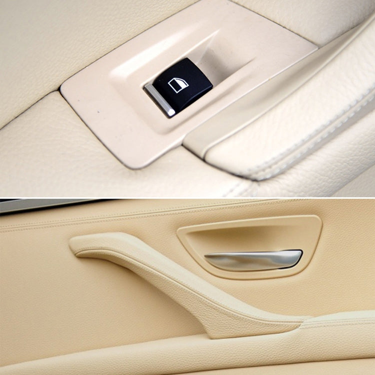 Car Standard Version Inside Doors Handle Pull Trim Cover 5141 7225 873 for BMW F10 F18, Left Driving (Grey)
