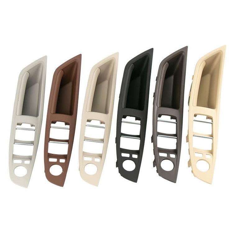 Car Imported Version Inside Doors Handle Pull Trim Cover 5141 7225 873 for BMW F10 F18, Left Driving (Wine Red)