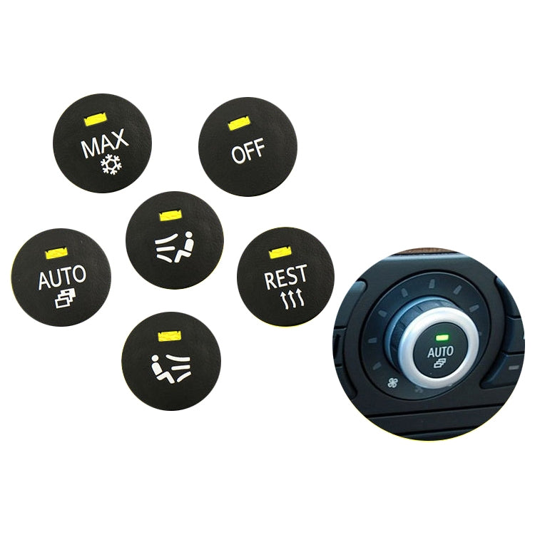 Car Air Conditioner Panel Switch Button RIGHT Key 6131 9250 196-1 for BMW E60 2003-2010, Left Driving