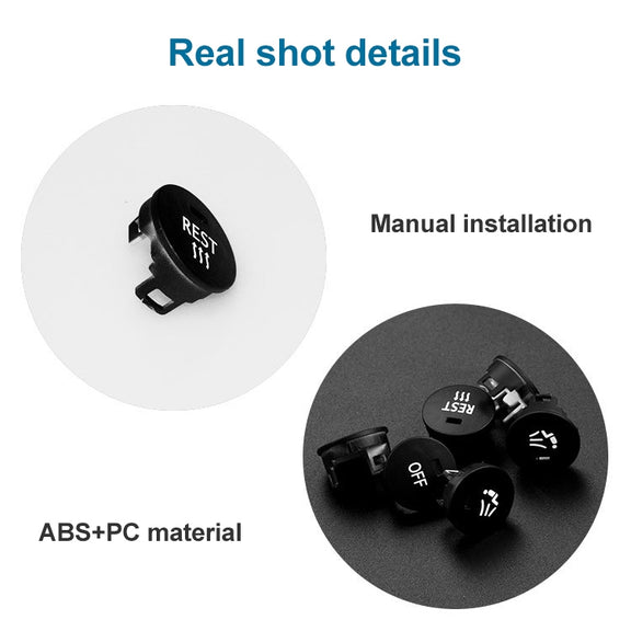 Car Air Conditioner Panel Switch Button RIGHT Key 6131 9250 196-1 for BMW E60 2003-2010, Left Driving