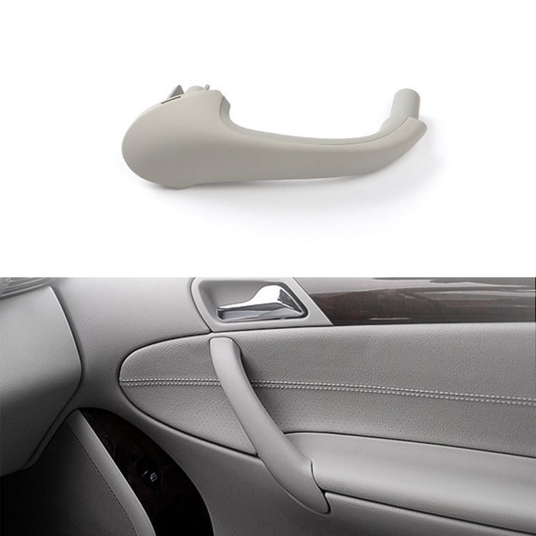Car Front Right Inside Doors Handle Pull Trim Cover for Mercedes-Benz C-class W203 -2007, Left Driving (Grey)