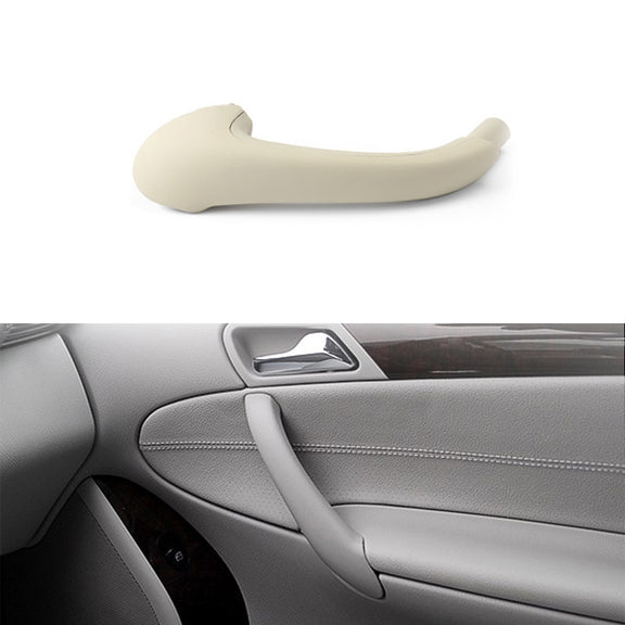 Car Front Right Inside Doors Handle Pull Trim Cover for Mercedes-Benz C-class W203 -2007, Left Driving (Beige)