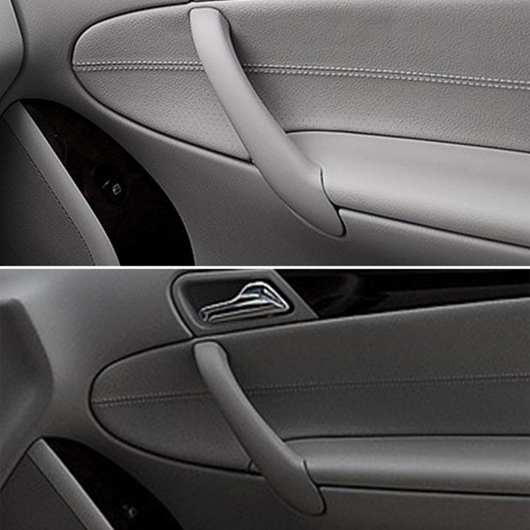 Car Front Right Inside Doors Handle Pull Trim Cover for Mercedes-Benz C-class W203 -2007, Left Driving (Beige)