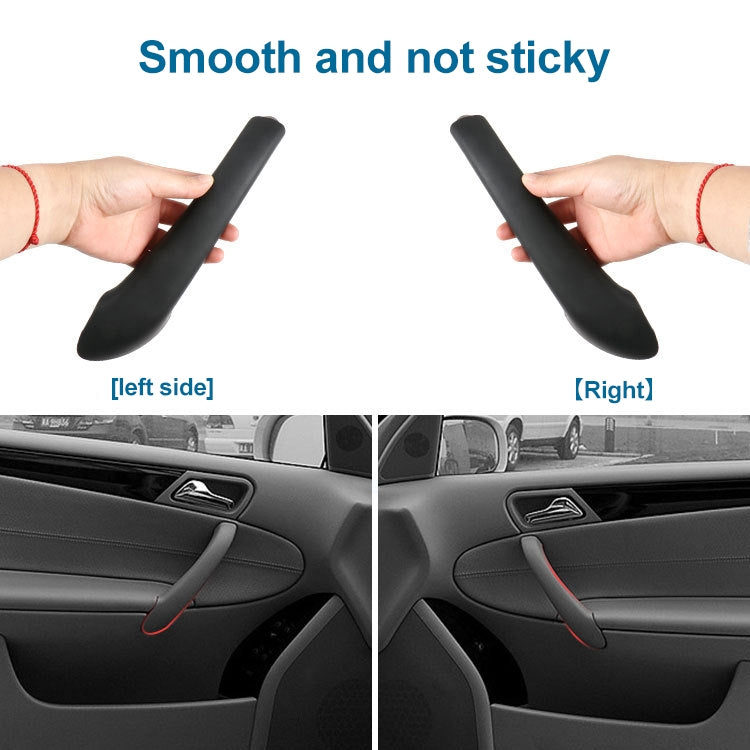 Car Rear Left Inside Doors Handle Pull Trim Cover for Mercedes-Benz C-class W203 -2007, Left Driving (Grey)