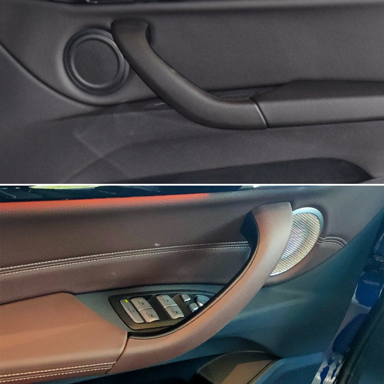 Car Left Side Inside Doors Handle Pull Trim Cover 51417417513 for BMW X1 2016-, Left Driving (Black)