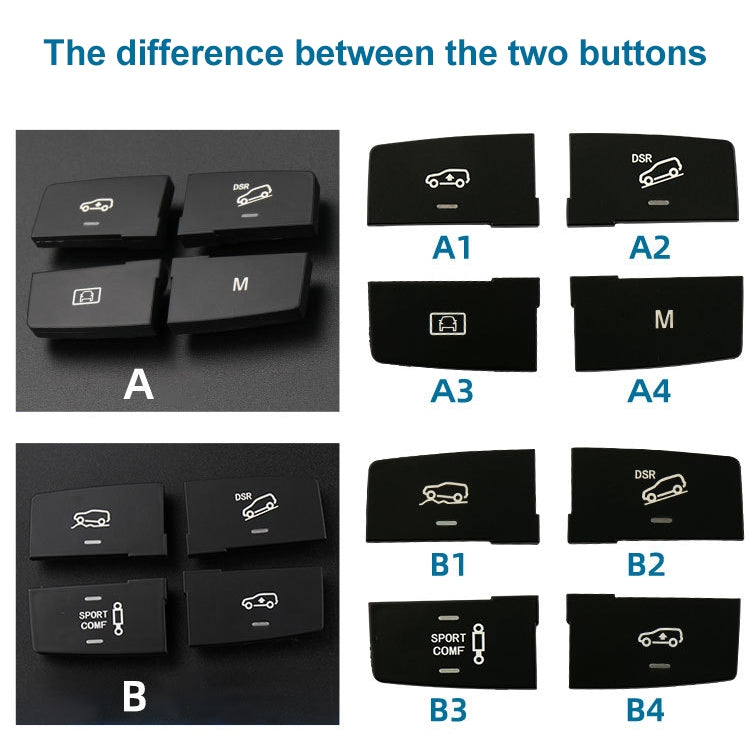 Car Model A1 Downhill Auxiliary Switch Shift Button for Mercedes-Benz GL GLE Class W166, Left Driving