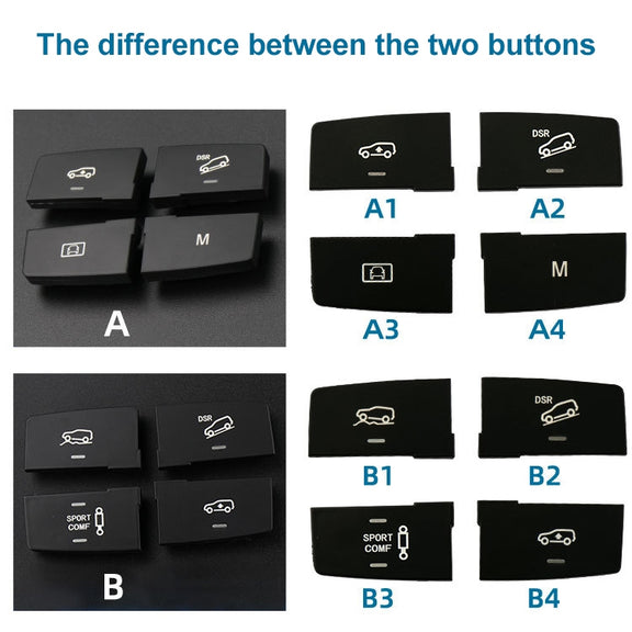 Car Model A3 Downhill Auxiliary Switch Shift Button for Mercedes-Benz GL GLE Class W166, Left Driving