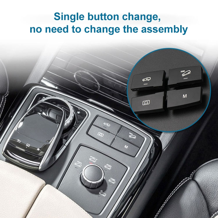 Car Model B2 Downhill Auxiliary Switch Shift Button for Mercedes-Benz GL GLE Class W166, Left Driving