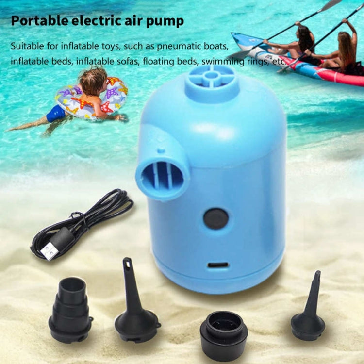HT-426 USB Electric Air Pump for Rubber Boat Inflatable Bed (White)