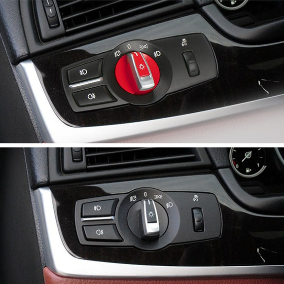 Car Front Fog Light Switch Button Knob for BMW 5 Series 2010-2017, Left Driving