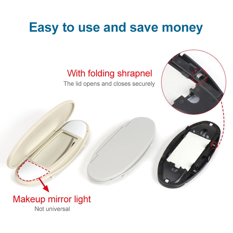 Car Sunshade Makeup Mirror Sun Visor for BMW mini R50R56, Left Driving (Black)