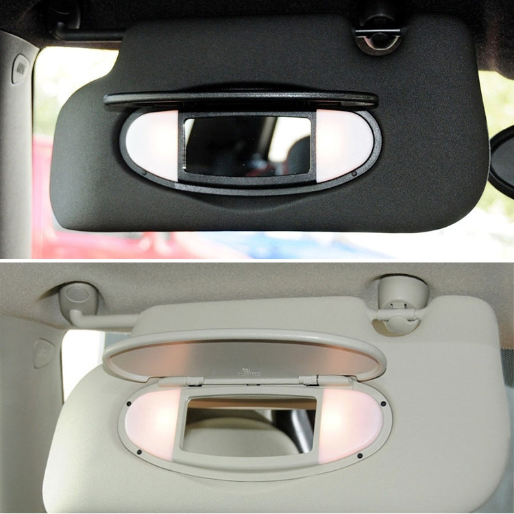 Car Sunshade Makeup Mirror Sun Visor for BMW mini R50R56, Left Driving (Beige)