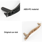 Car Left Side Inside Doors Handle Pull Trim Cover for BMW X5 / X6, Left Driving (Grey White)