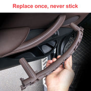 Car Left Side Inside Doors Handle Pull Trim Cover for BMW X5 / X6, Left Driving (Grey White)