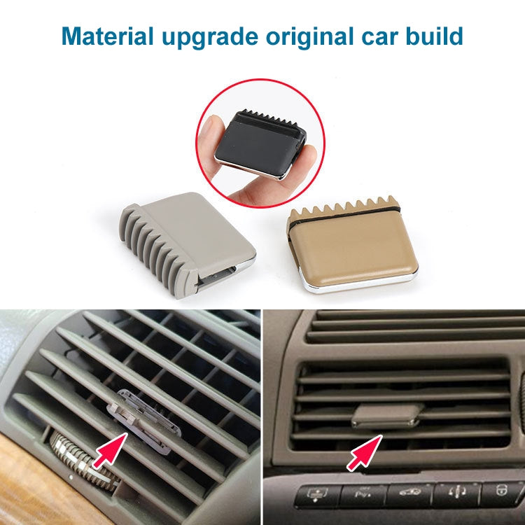 Car Left and Right Side Air Conditioning Exhaust Switch Paddle for Mercedes-Benz S Class W220 1998-2005, Left Driving (Grey)