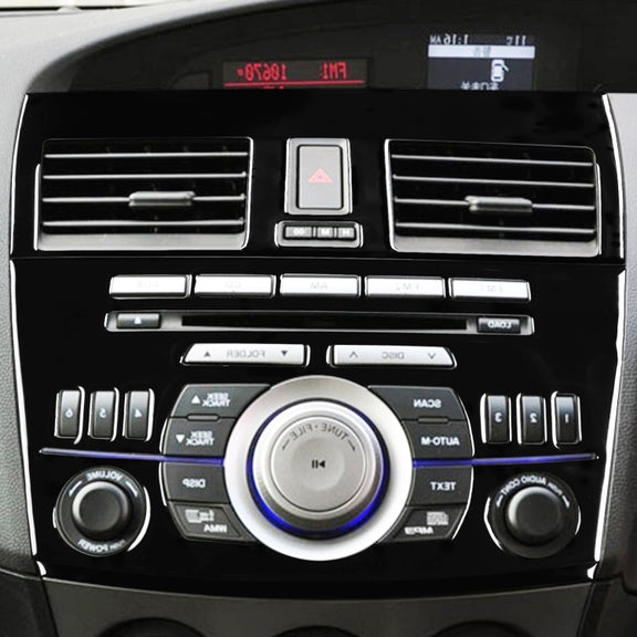 For Mazda 3 Axela 2010-2013 4 in 1 Car Central Control Radio Set B Decorative Sticker, Right Drive