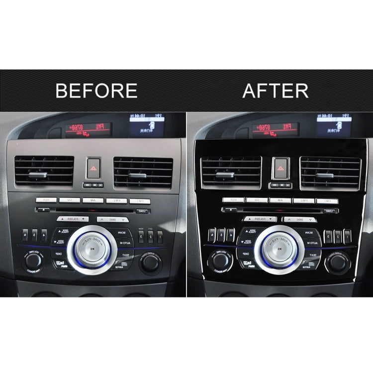 For Mazda 3 Axela 2010-2013 4 in 1 Car Central Control Radio Set B Decorative Sticker, Right Drive