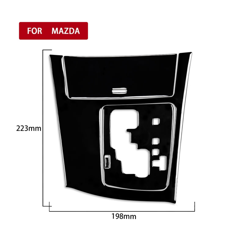 For Mazda 3 Axela 2010-2013 4 in 1 Car Gear Panel Set A Decorative Sticker, Right Drive