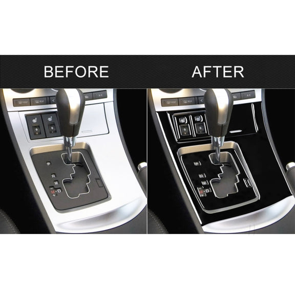 For Mazda 3 Axela 2010-2013 7 in 1 Car Gear Panel Set B Decorative Sticker, Left Drive