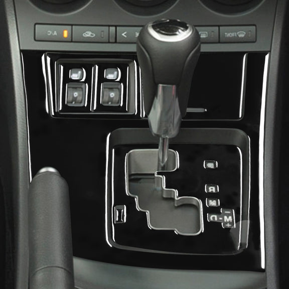 For Mazda 3 Axela 2010-2013 7 in 1 Car Gear Panel Set B Decorative Sticker, Right Drive