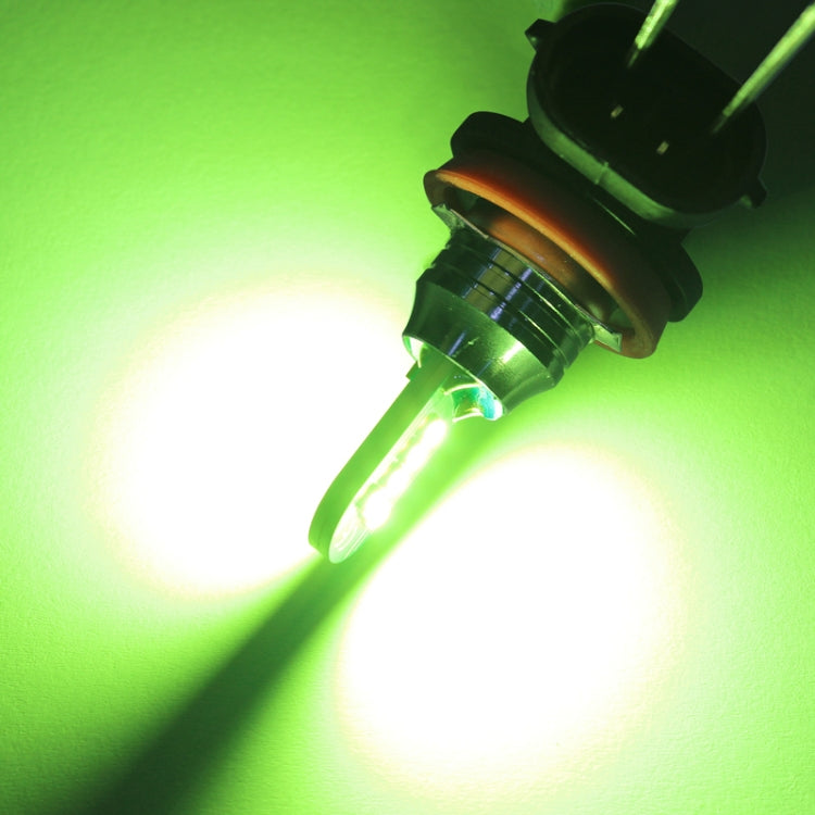 1 Pair 9006 DC12V 7.8W Car LED Fog Light (Lime Green)