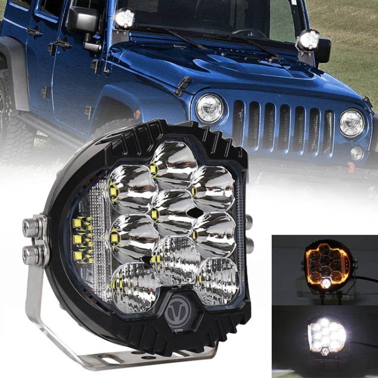 5 inch DC12V-24V 5000LM 6500K 50W Car LED Headlight for Jeep Wrangler / Harley