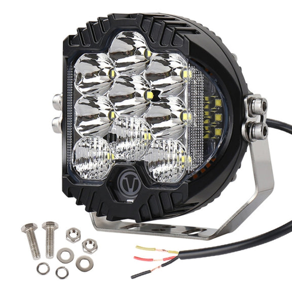 5 inch DC12V-24V 5000LM 6500K 50W Car LED Headlight for Jeep Wrangler / Harley