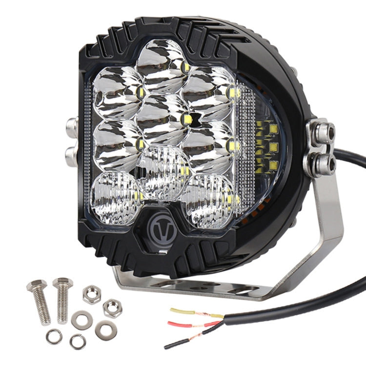5 inch DC12V-24V 5000LM 6500K 50W Car LED Headlight for Jeep Wrangler / Harley