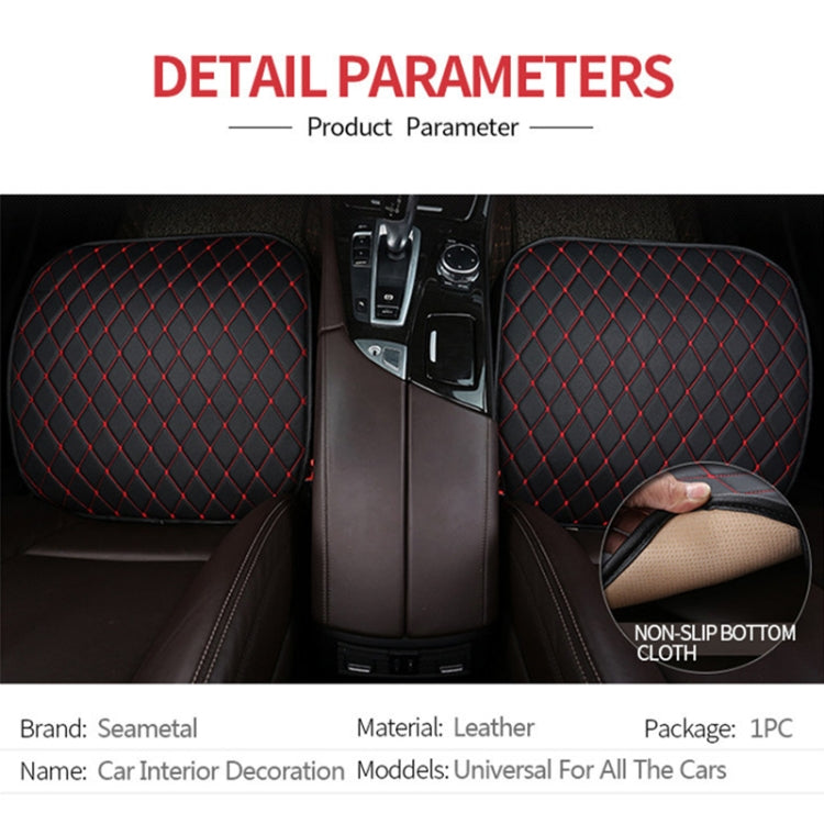 Car Seat Cushion Universal Simple Seat Cover Anti-slip Mat Auto Accessories (Black White)