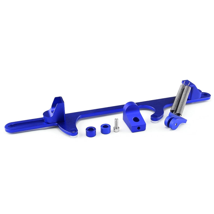 Car Modification Accessories Aluminum Alloy 4500 Series Cable Base Throttle Bracket Throttle Valve Cable(Blue)