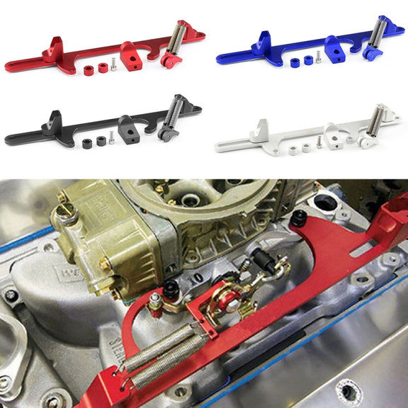 Car Modification Accessories Aluminum Alloy 4500 Series Cable Base Throttle Bracket Throttle Valve Cable(Blue)