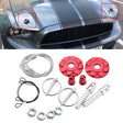 XH-6041 Car Universal Modified Aluminum Alloy Engine Hood Lock Cover(Red) - Locks & Hasps by PMC TechLife | Online Shopping South Africa | PMC TechLife | Buy Now Pay Later Mobicred