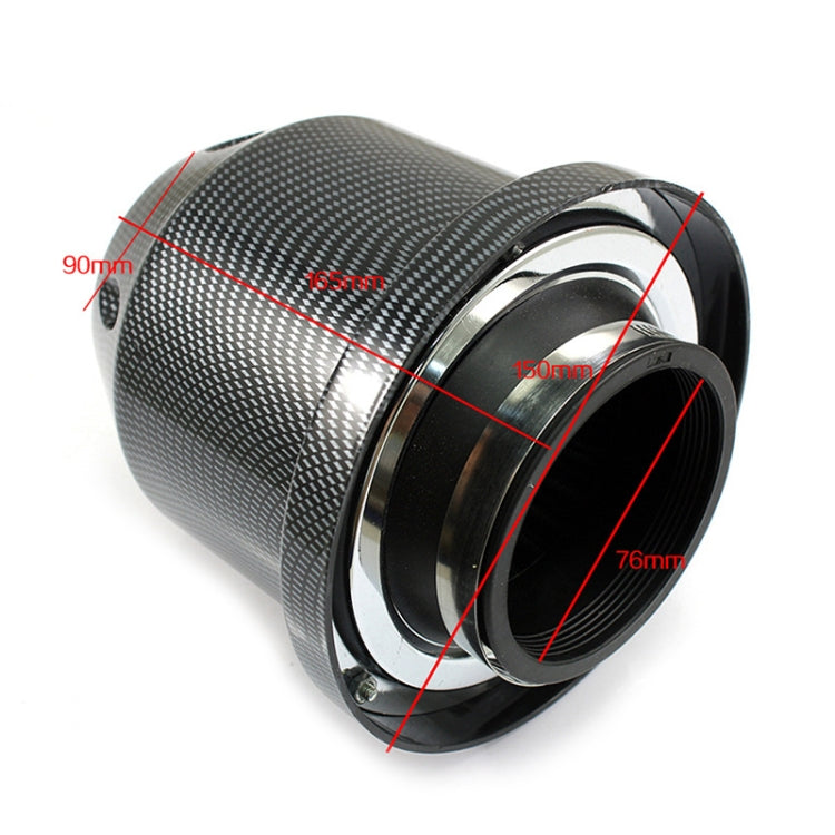 XH-UN005 Car Universal Modified High Flow Mushroom Head Style Intake Filter for 76mm Air Filter (Blue)