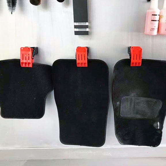Car Foot Pad Cleaning Clip Multifunctional Wall Mounted Fixing Clip Hook