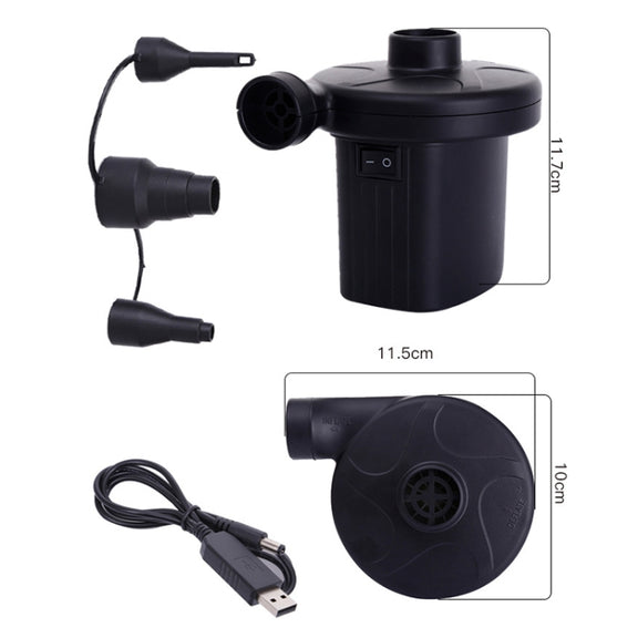 Car Portable Multifunctional Air Pump Tire Inflator Electric / USB Inflatable Pump