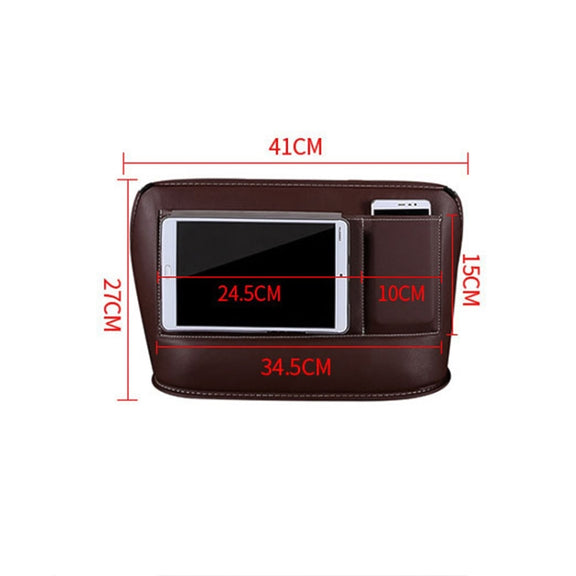 Car Front Seat Hanging Bag Mobile Phone Storage Bag (Red)