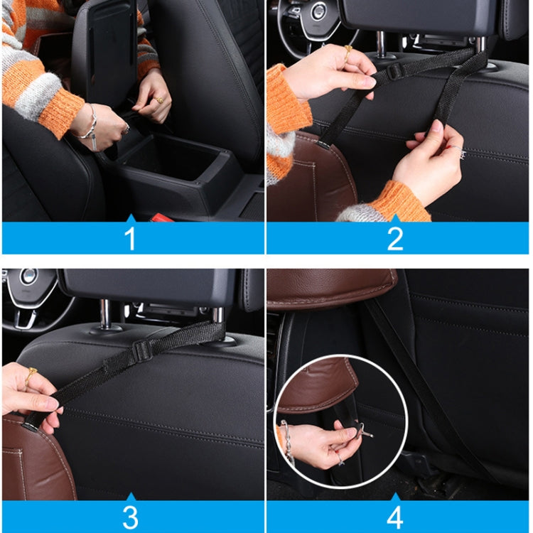 Car Front Seat Hanging Bag Mobile Phone Storage Bag (Red)