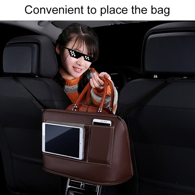 Car Front Seat Hanging Bag Mobile Phone Storage Bag (Red)