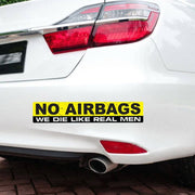 10 PCS Car NO AIRBAGS Words Random Decorative Sticker