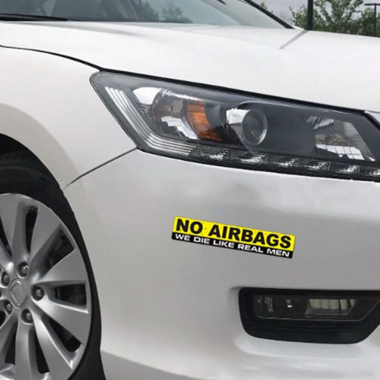10 PCS Car NO AIRBAGS Words Random Decorative Sticker
