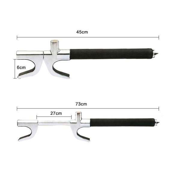 Car Adjustable Telescopic U Shape Steering Wheel Lock Anti-theft Cipher Lock with Safety Hammer