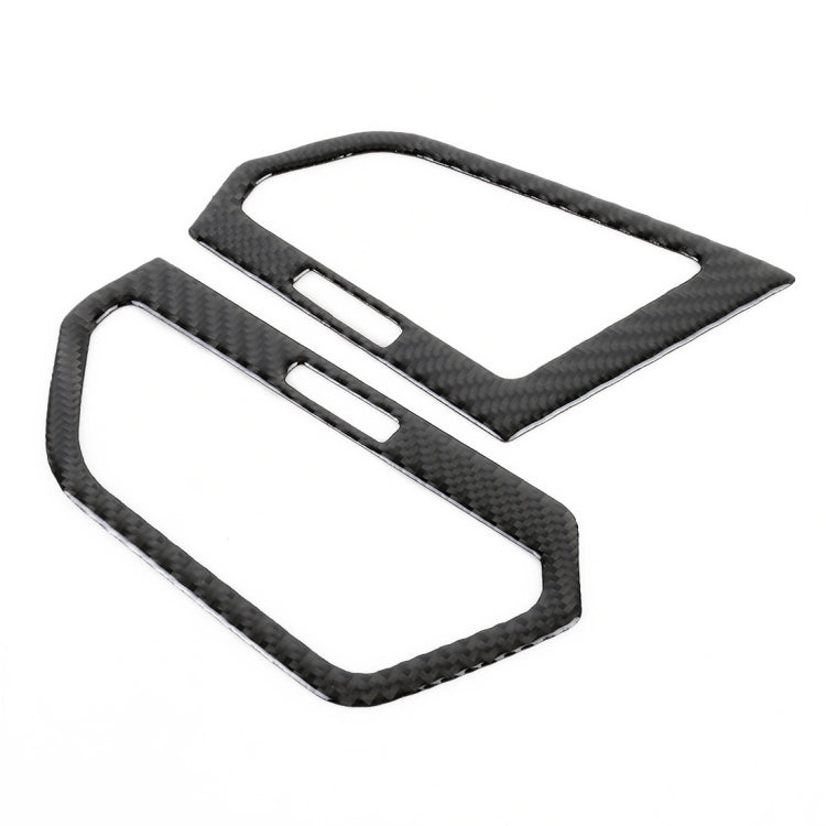 Car Carbon Fiber Central Control Side Air Outlet Frame Decorative Sticker for Volkswagen Tiguan L