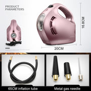 DC 12V 100W Four In One Portable  Car Tire Pump Inflatable Pump(Silver)