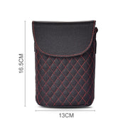 Car Back Seat Hook Garbage Can Car Storage Box (Black)