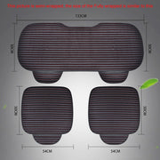 3 in 1 Car Seat Cushion Free Binding All Inclusive Seat Mat Set (Coffee)