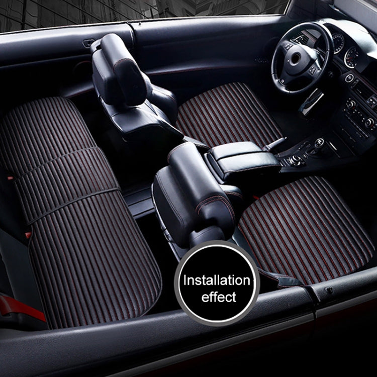 3 in 1 Car Seat Cushion Free Binding All Inclusive Seat Mat Set (Coffee)