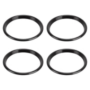 4 PCS Car Metal Air Outlet Decorative Outside Ring for Audi A3 / S3 / Q2L (Black)