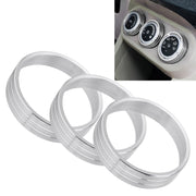 Car Metal Air Conditioner Knob Case for Mitsubishi ASX (Silver)